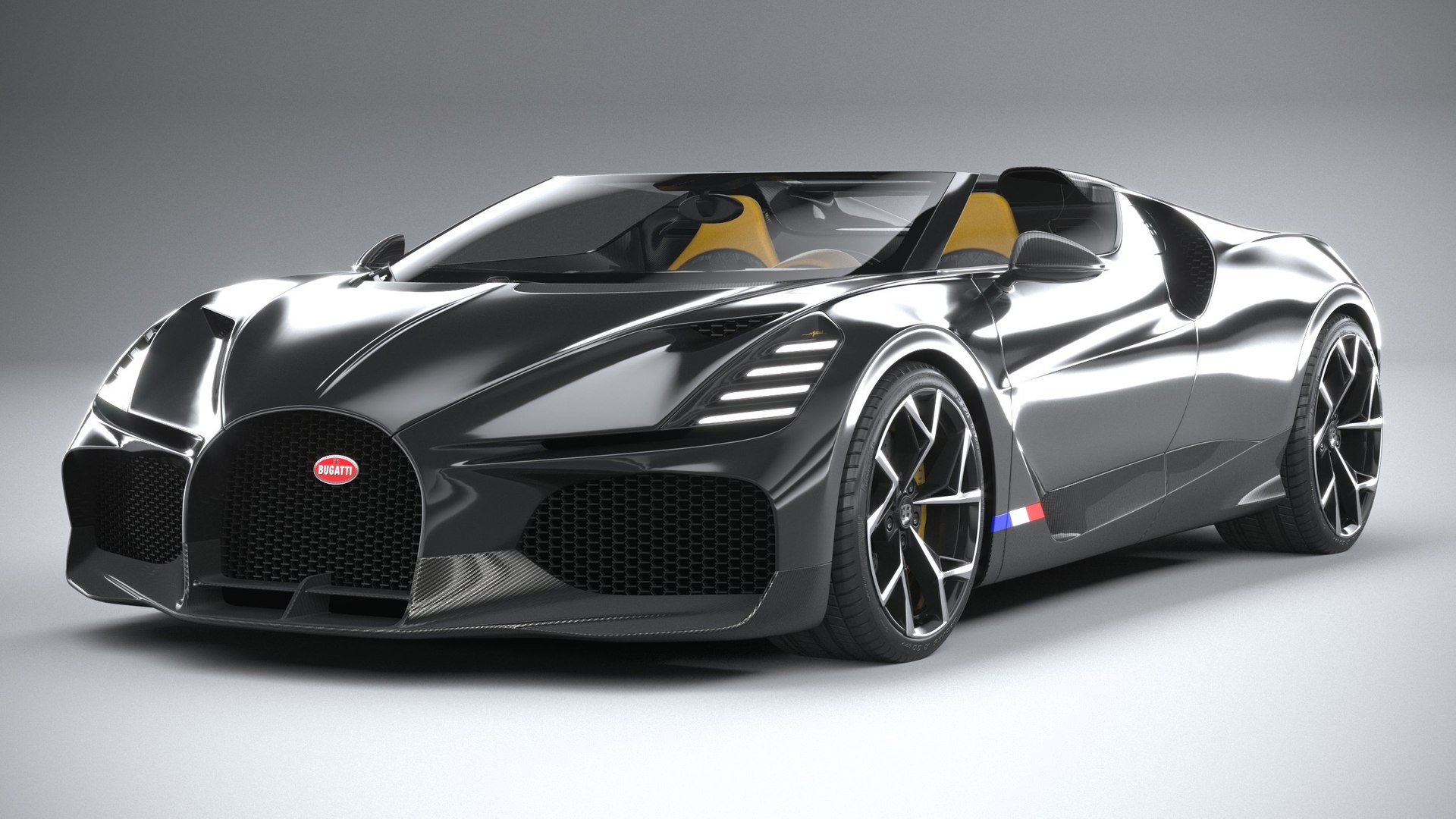3D Bugatti W16 Mistral 2024 TurboSquid 1961652