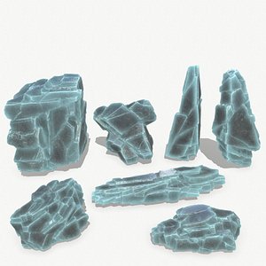 ice rocks 3D model