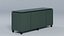 Modern Olive Sideboard 4 doors wooden sideboard Low Poly PBR 4K Textures