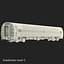 railroad passenger cars 3d model