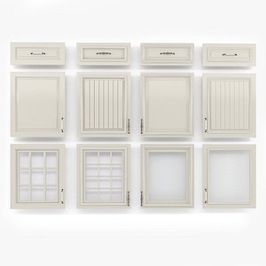 Country Kitchen Cabinet Door 3D model