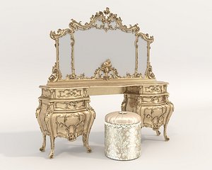3D model Classic European style Dressing Table 27