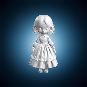 Eveline Doll Figure 3D Print Model Fan Art