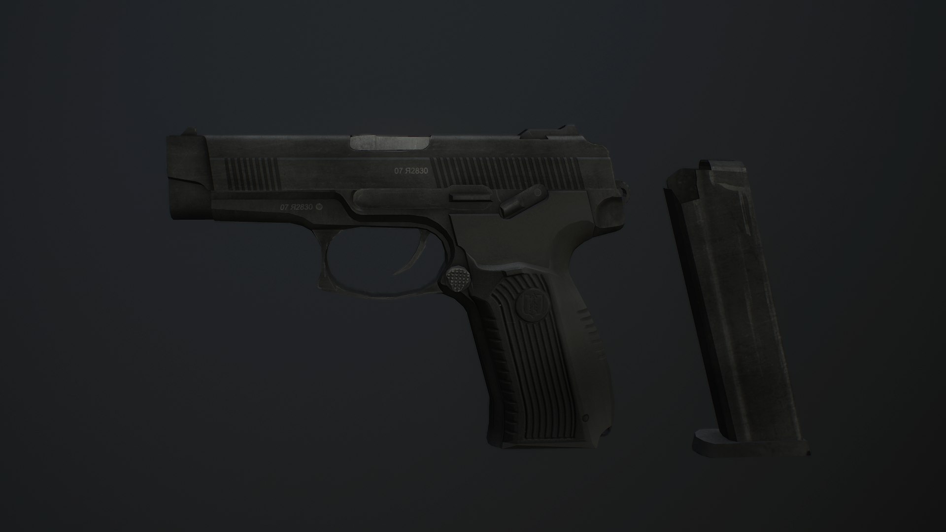 Mp-443 Grach Pistol 3d 3ds