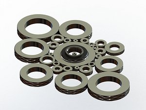 3D Cylindrical Ring Gages Set for Measuring Range 8 to 175 mm