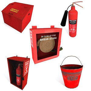 equipment set 3d model