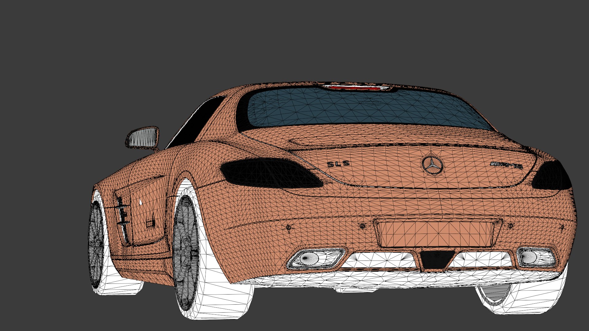 Mercedes-Benz SLS AMG 3D Model High-Quality Detailed Design 3D ...