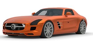 Mercedes-Benz SLS AMG 3D Model High-Quality Detailed Design 3D
