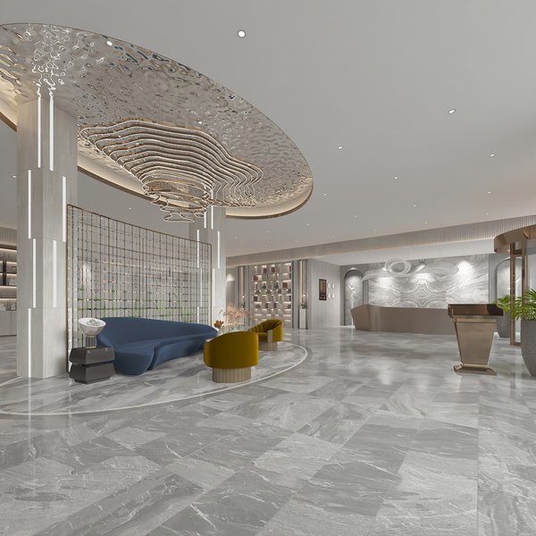 modelo 3d Lobby Hall - TurboSquid 2045171