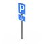Handicap Parking Road Sign