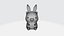 Piglet rabbit 3D model