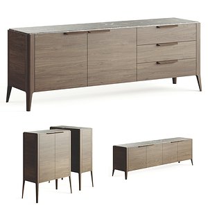 3D model Porada Atlante Chest Of Drawers