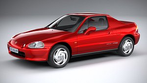 Honda CR-X Del Sol 1992 3D model