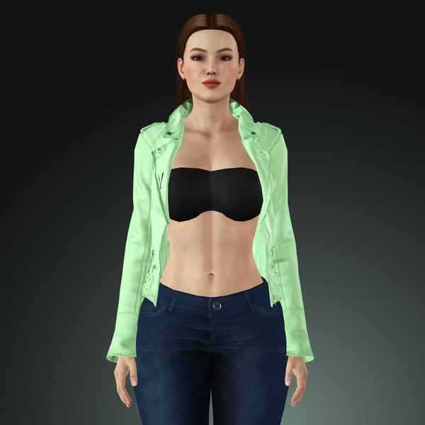 3D model Casual Realistic Girl Mandy