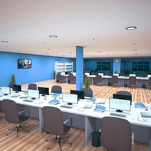 3D office interior