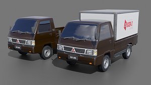 3D Mitsubishi L300 Low-poly 3D model model