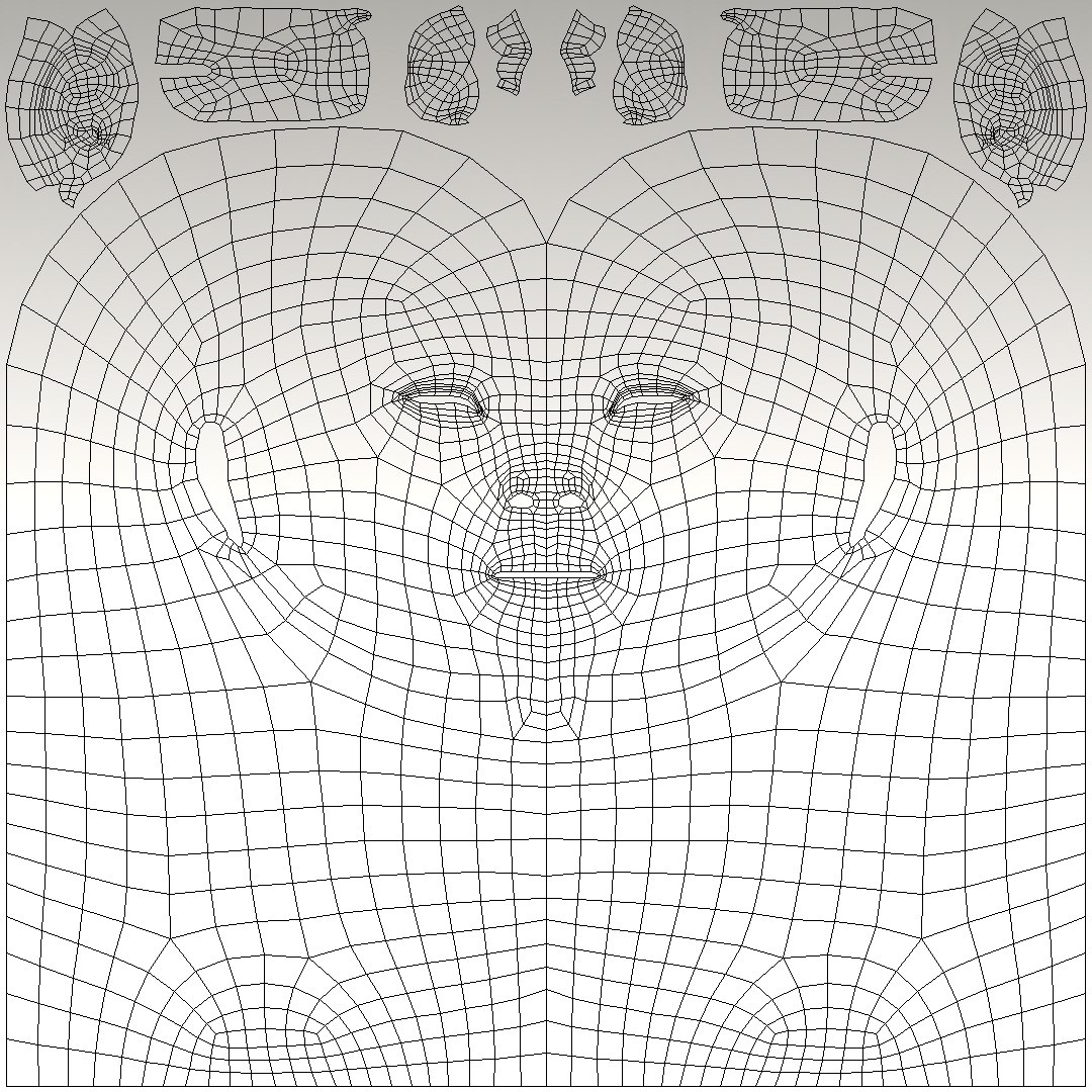 character bust basemesh pack 3d model