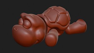 Lazy Turtle Flexi Toy 3D model