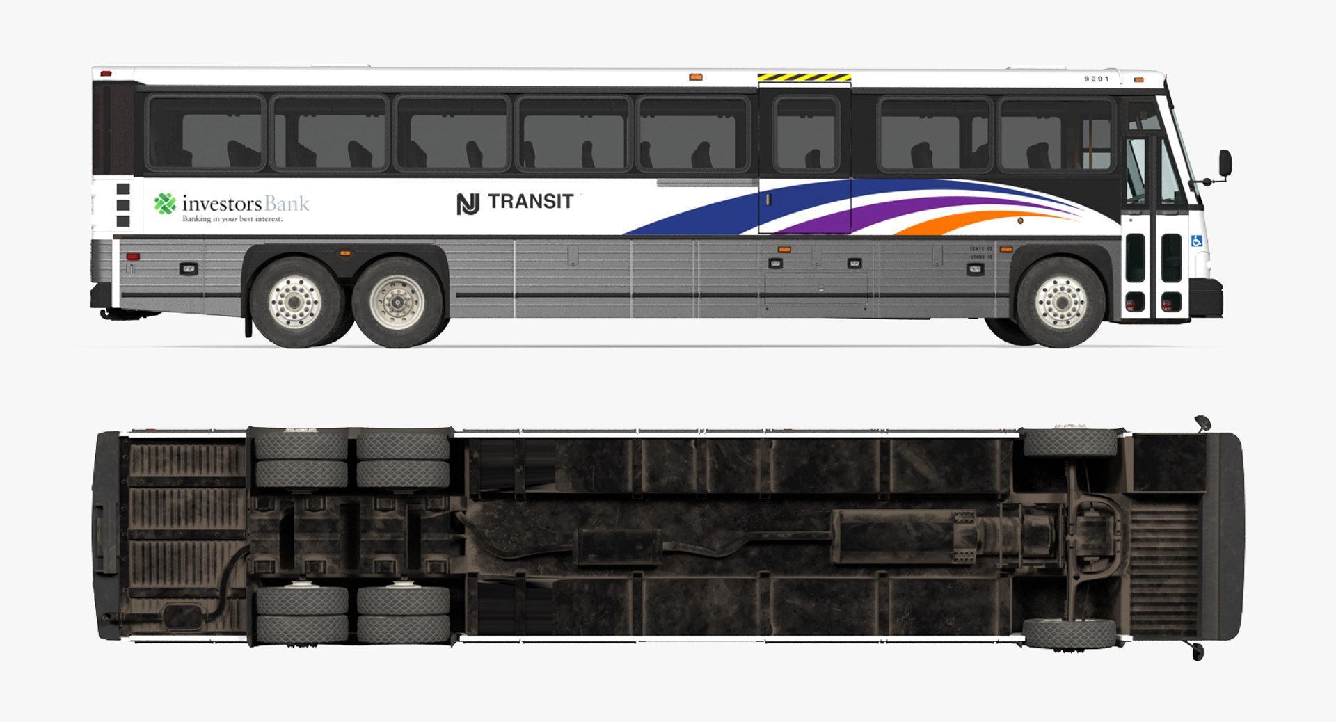 3D Intercity Bus Mci D4500ct - TurboSquid 1196760