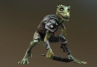 Kobold Lizard rigged for next gen games