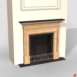 fireplace 3d max