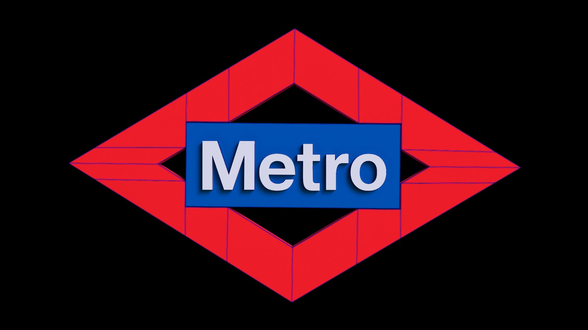 Madrid Metro Logo Model - TurboSquid 2231733