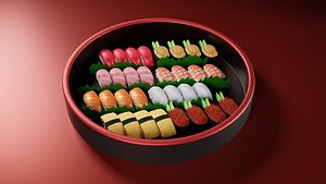 3D model Sushi