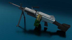 3D model m249 assets