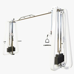 Gym CableCrossover Machine (Low Poly)