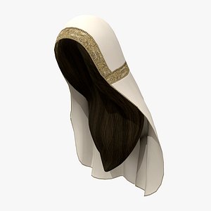 3D model Heritage Veil with Hair