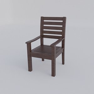 Wooden Chair 01 model