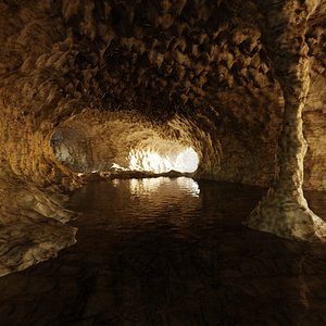 cave water 3D model