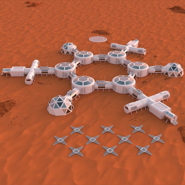 3D model Mars City