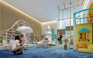 Modern Kids Entertainment Area 3D Model