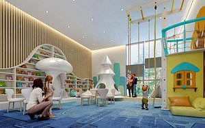 Modern Kids Entertainment Area 3D Model