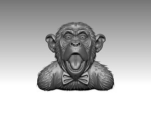3D model Monkey  Surprise
