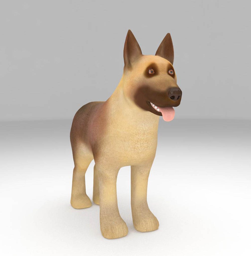 3d German Shepherd Model