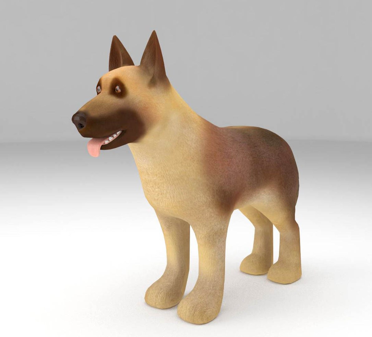 3d German Shepherd Model