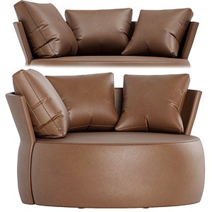 Art Nova - Love Armchair - Large - Leather 3D model