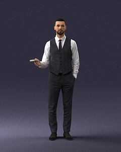 3D man people character model