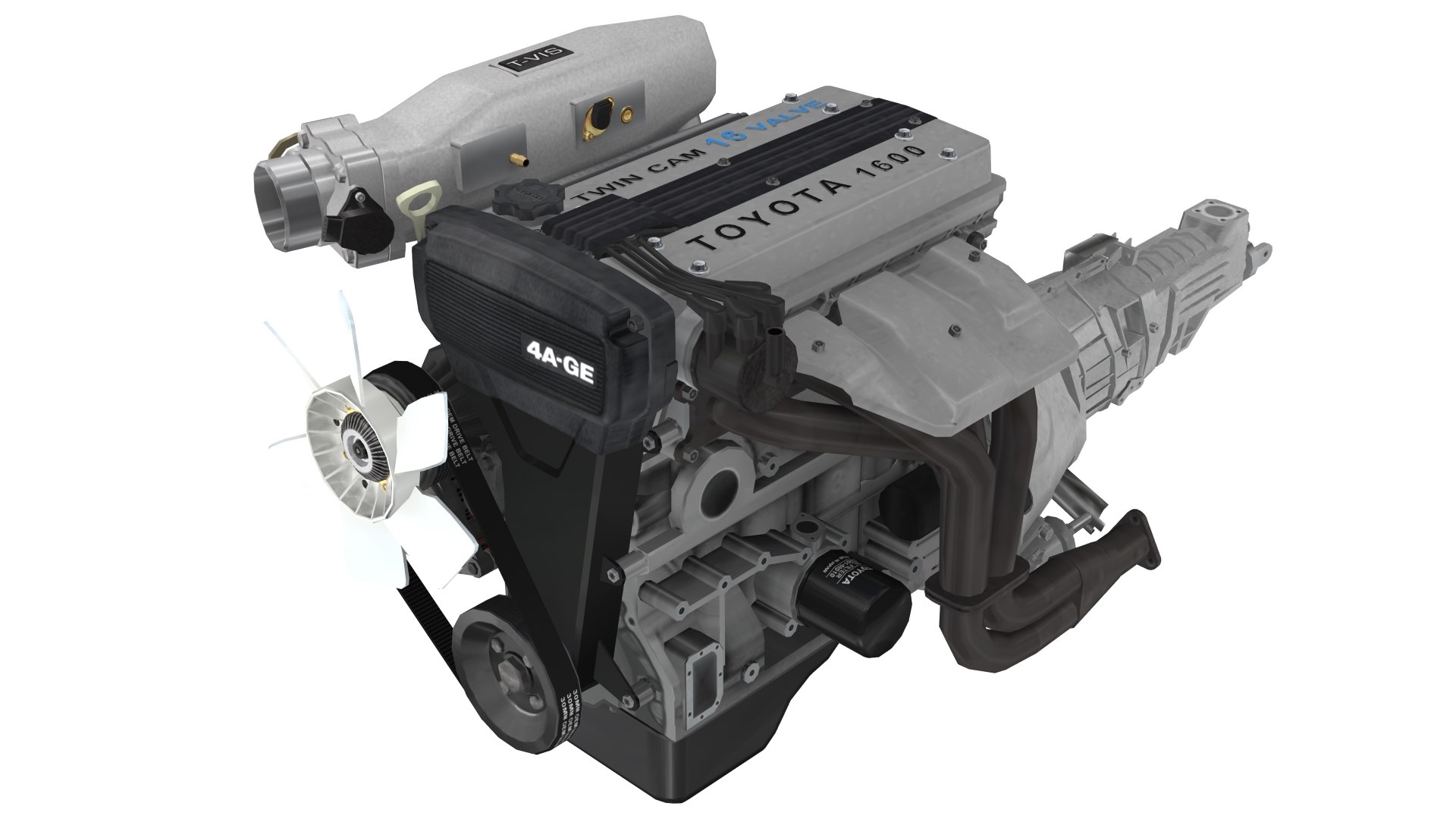 Parts Toyota 4a-ge Bluetop Model - TurboSquid 1361281