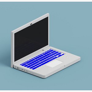 3D Voxel Laptop model