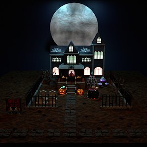 Haunted House Blender Models for Download | TurboSquid