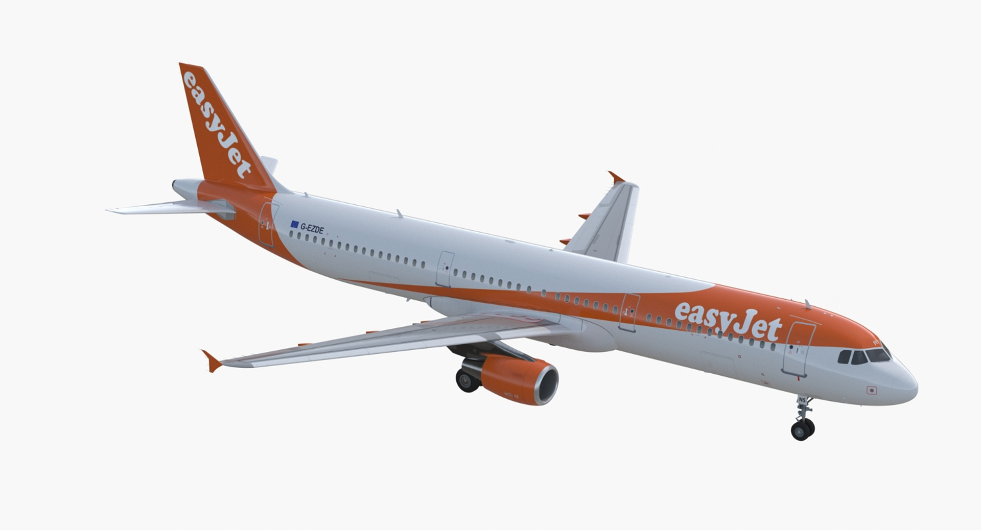 Airbus A321 Easyjet Airline 3D Model - TurboSquid 1272216