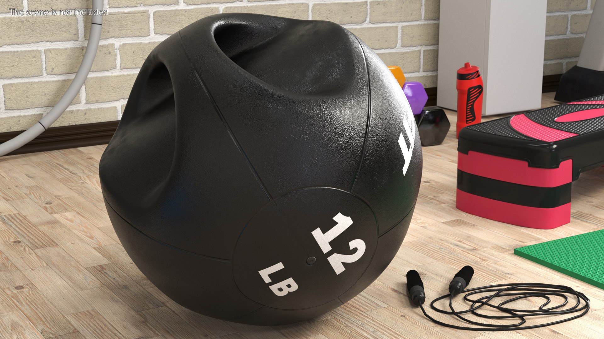 3D Model Dual Grip Medicine Ball 12LB - TurboSquid 2031723