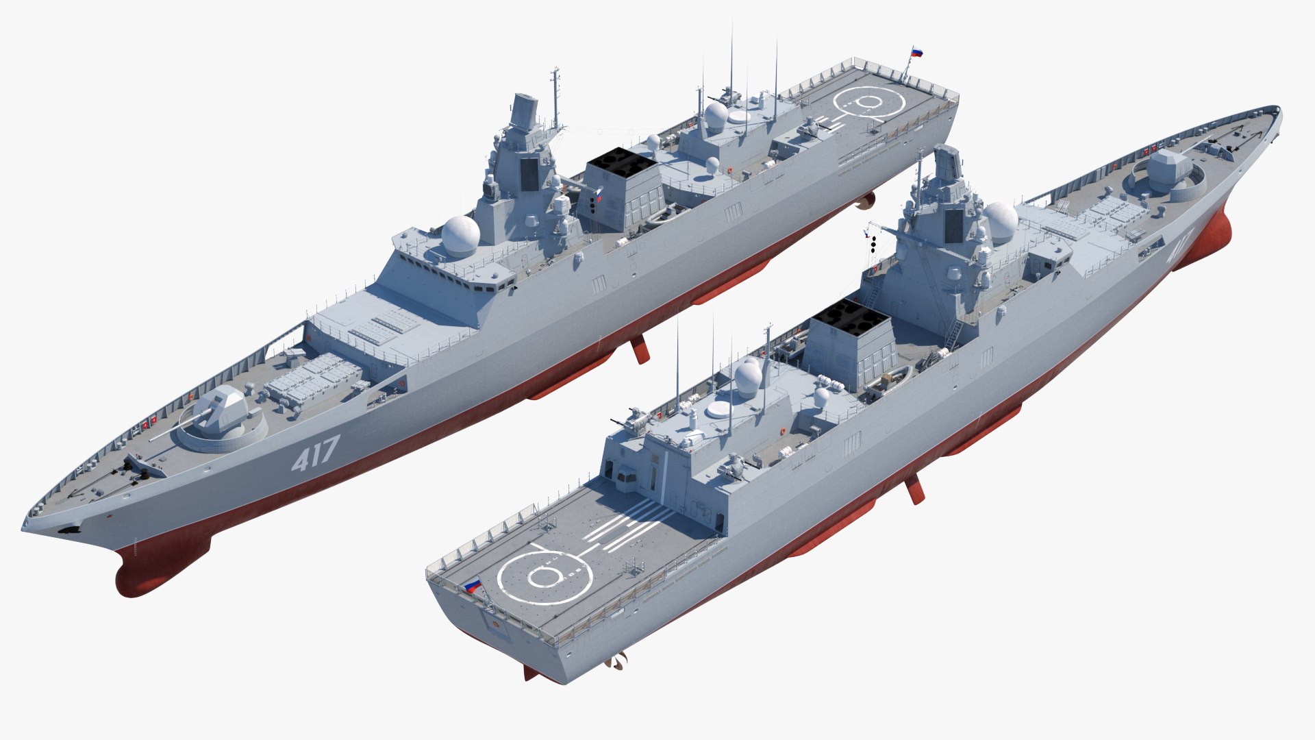 3D russian frigate admiral gorshkov - TurboSquid 1446956