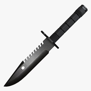 3D military knife model