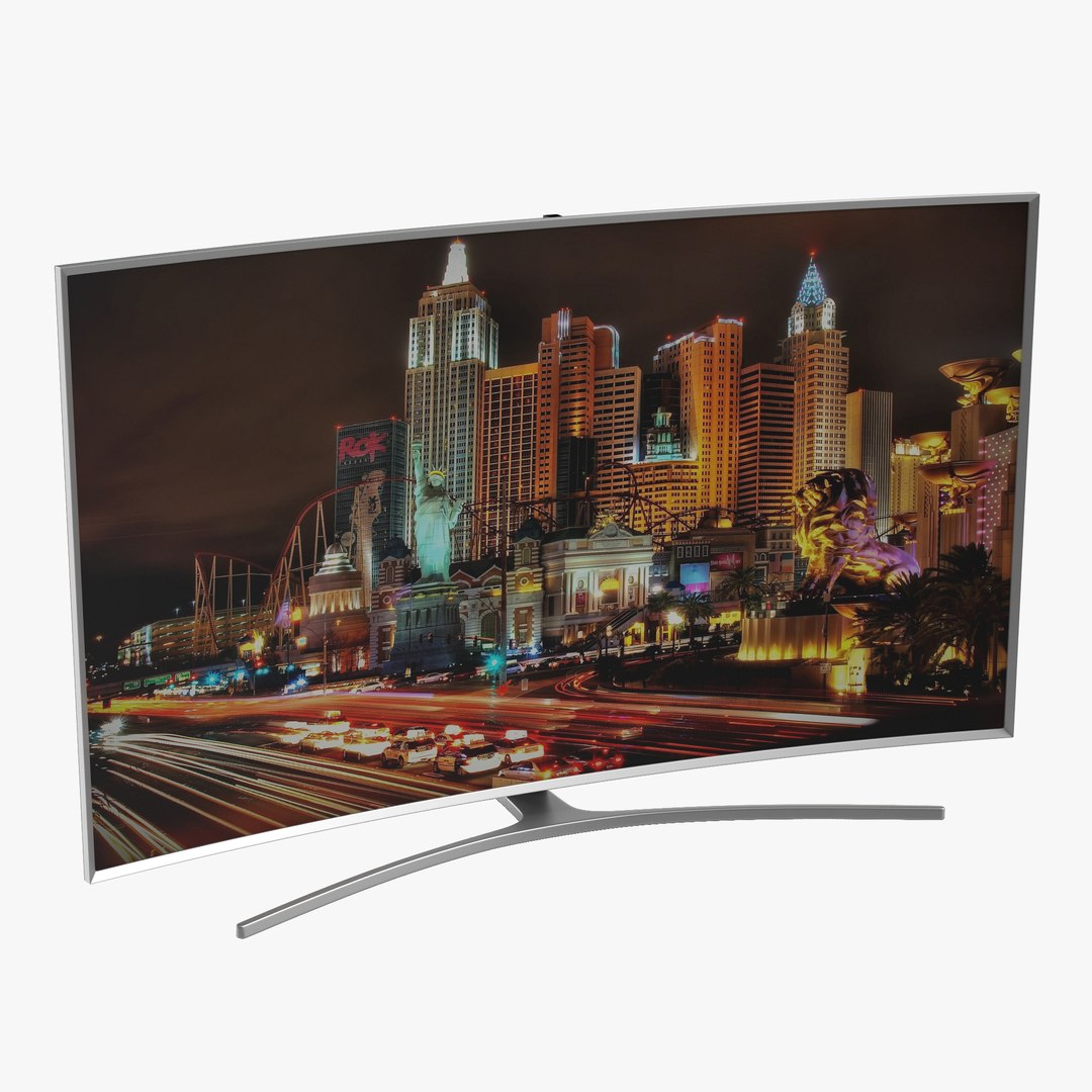 Generic Curved TV 4 3D Model 3D model preview