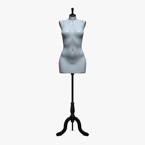 Mannequin Female Torso v1a 3D