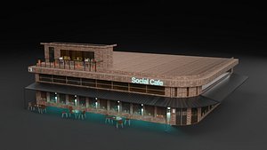3D model 3D Cafe Building